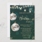 Gouden Sneeuwvlokken, Witte Ballen, Lichten Groene Kaart (Voorkant)