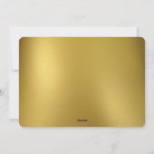 Gouden Sneeuwvlokken Zakelijke Kerstkaart (Achterkant)