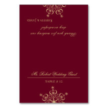 Gouden Snowflake DIY Zitplaatsen