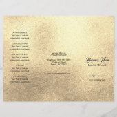 Gouden Spa, Massage, Kappers Menu & Prijzen (Voorkant)