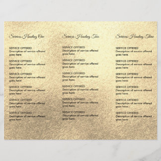 Gouden Spa, Massage, Kapsalon Menu & Prijzen