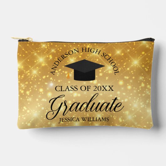 Gouden Sparkle Afstuderen Afstuderen cadeau op maa Etui (Voorkant)