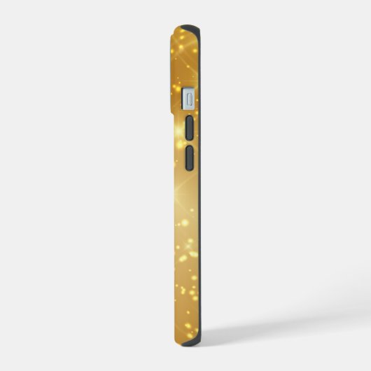 Gouden Sparkle Afstuderen Chic Custom 2025 Afstude iPhone 15 Case (Linkerkant)