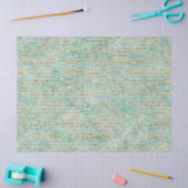  gouden Sparkle Aqua Waterverf Stripes Tissuepapier (Craft)