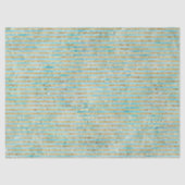  gouden Sparkle Aqua Waterverf Stripes Tissuepapier (Voorkant)