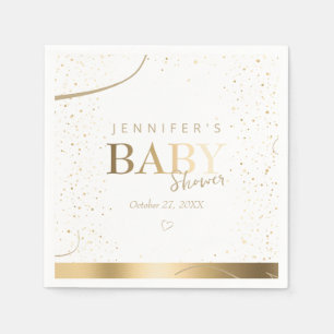 Gouden Sparkle Baby showers servetten