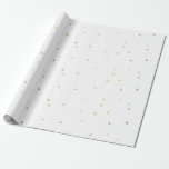 Gouden Sparkle Confetti Gift Wrapping Paper Cadeaupapier<br><div class="desc">Gold Sparkle Confetti Wrapping Paper</div>