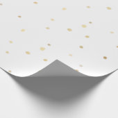 Gouden Sparkle Confetti Gift Wrapping Paper Cadeaupapier (Hoek)