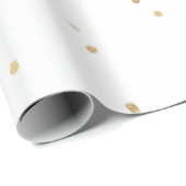 Gouden Sparkle Confetti Gift Wrapping Paper Cadeaupapier (Rol Hoek)
