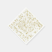 Gouden Sparkle Confetti Stippen Servet (Hoek)