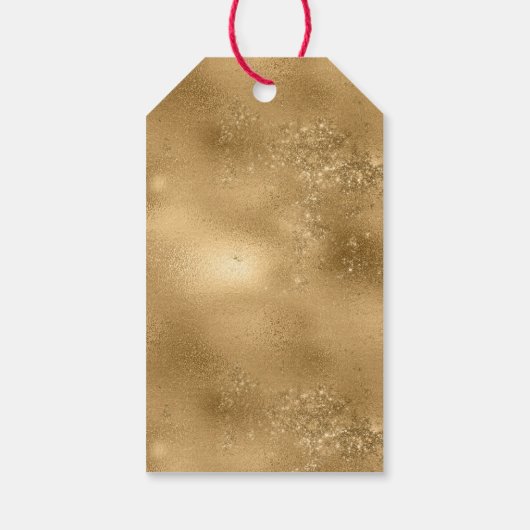 Gouden Sparkle Eenhoorn Cadeaulabel (Achterkant)