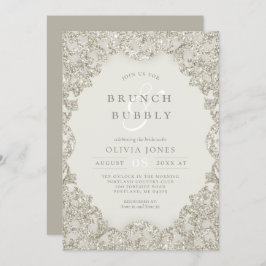 Gouden Sparkle  Elegance Brunch en Bubbly Kaart