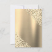 Gouden Sparkle Glitter Lief Zestien Verjaardag Kaart (Achterkant)