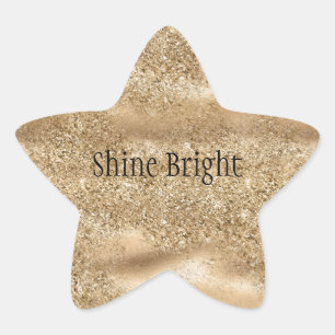 Gouden Sparkle Glitter Ster Sticker