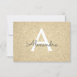 Gouden Sparkle Glitter Sweet 16 Save the Date