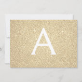 Gouden Sparkle Glitter Sweet 16 Save the Date (Voorkant)