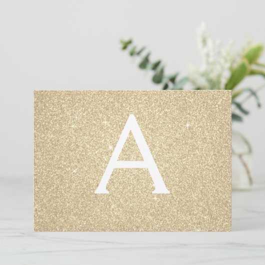 Gouden Sparkle Glitter Sweet 16 Save the Date (Staand voorkant)