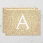 Gouden Sparkle Glitter Sweet 16 Save the Date (Voorkant / Achterkant)