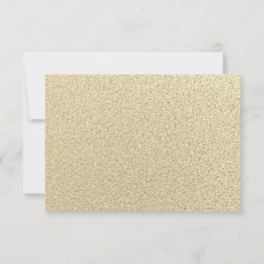 Gouden Sparkle Jurk Quinceanera RSVP (Achterkant)