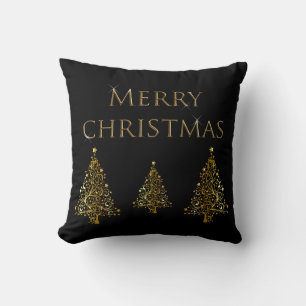 Gouden Sparkle Kerstbomen Kussen