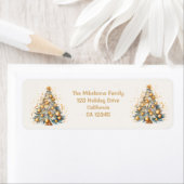 Gouden Sparkle Kerstboom Glow Etiket (Insitu)