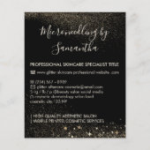 Gouden Sparkle Microneedling nazorg Budget Flyer (Voorkant)