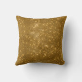 Gouden Sparkle Shimmer Monogram Naam & Initiaal Kussen (Achterkant)