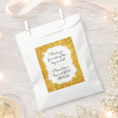 Gouden Sparkle Snoep Buffet Favor Bag Bedankzakje (Geknipt)