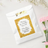 Gouden Sparkle Snoep Buffet Favor Bag Bedankzakje (Gezegeld)