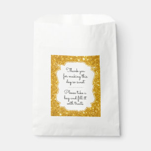 Gouden Sparkle Snoep Buffet Favor Bag Bedankzakje
