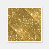 Gouden Sparkle Standaard Cocktail servet (Voorkant)