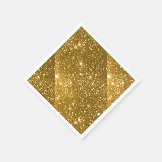 Gouden Sparkle Standaard Cocktail servet (Hoek)