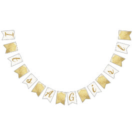 Gouden Sparkle Zebra Print Polka Dot Banner Vlagge