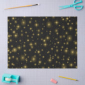 Gouden Sparkles en Sterren in Night Sky Tissuepapier (Craft)