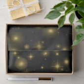 Gouden Sparkles en Sterren in Night Sky Tissuepapier (Geschenk)