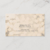 Gouden Sparkling Lights Glamour Visitekaartjes (Achterkant)