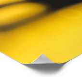 Gouden Spat Dynamiek Kunst Poster (Hoek)