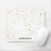 Gouden spatten, modern, salon Mousepad Muismat (Met muis)