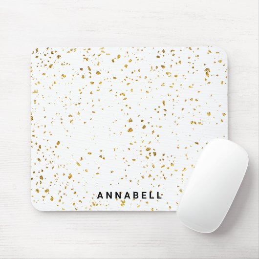 Gouden spatten, modern, salon Mousepad Muismat (Met muis)