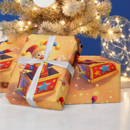 Gouden speelgoedkist premium inpakpapier
