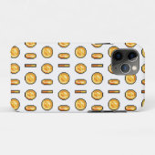Gouden spelmunt 8-Bit Pixel-stijlpatroon Case-Mate iPhone Case (Achterkant (horizontaal))