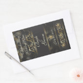 gouden spieren Weddenschap-Sticker Rechthoekige Sticker (Envelop)