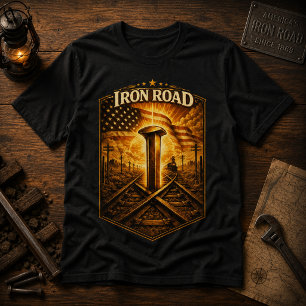 Gouden Spijker Spoorweg Eerste Transcontinentaal T-shirt