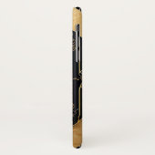 Gouden spinnenbeeld over weelderig filigraanontwer Case-Mate iPhone case (Achterkant/links)