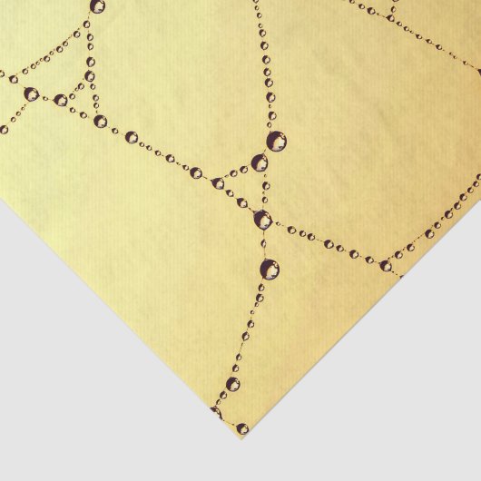 Gouden spinnenweb elegant tissuepapier (Detail)