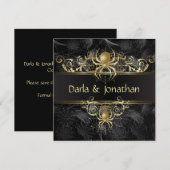 Gouden Spinnenweb Krullen Save The Date (Voorkant / Achterkant)