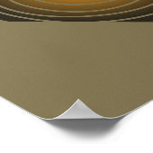 Gouden Spiraal: Aardse Tonen in Diamanten Harmonie Poster (Hoek)