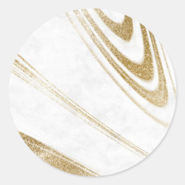 Gouden Spiraal Accent Sticker | Minimaal Merkzegel
