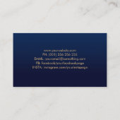 Gouden Spiraal Boom van het Leven Visitekaartje (Achterkant)