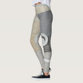 Gouden Spiraal Greige Beige Grijs Leggings (Links)
